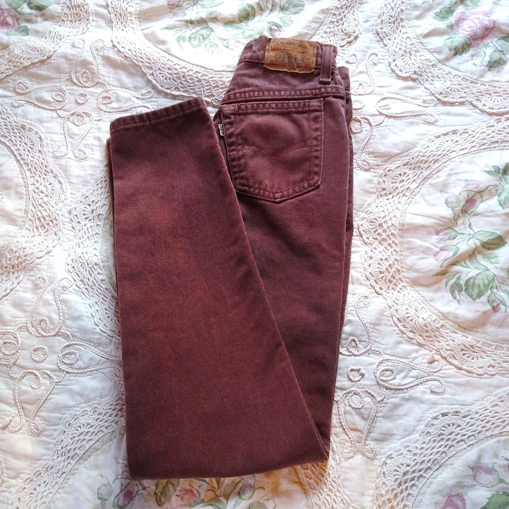 Levi's White Tab 900 Series Brown Jean 0 vintage